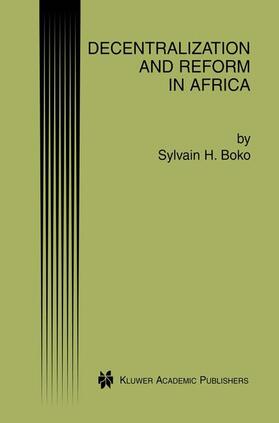 Boko |  Decentralization and Reform in Africa | Buch |  Sack Fachmedien