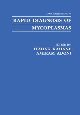 Adoni / Kahane |  Rapid Diagnosis of Mycoplasmas | Buch |  Sack Fachmedien