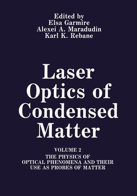 Garmire / Rebane / Maradudin |  Laser Optics of Condensed Matter | Buch |  Sack Fachmedien
