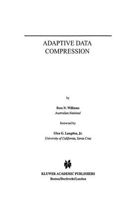 Williams |  Adaptive Data Compression | Buch |  Sack Fachmedien