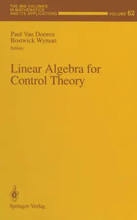 Van Dooren / Wyman |  Linear Algebra for Control Theory | eBook | Sack Fachmedien