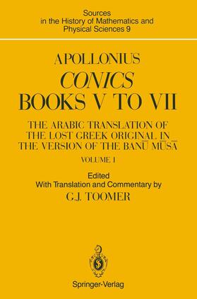 Toomer |  Apollonius: Conics Books V to VII | Buch |  Sack Fachmedien