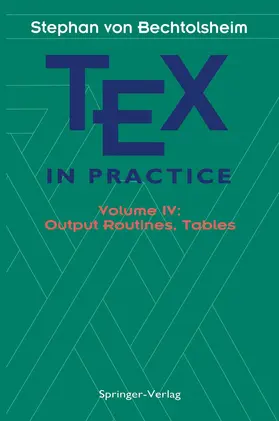 Bechtolsheim | TEX in Practice | Buch | 978-1-4613-9144-9 | sack.de