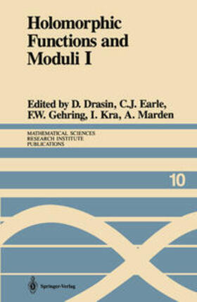 Drasin / Earle / Gehring |  Holomorphic Functions and Moduli I | eBook | Sack Fachmedien