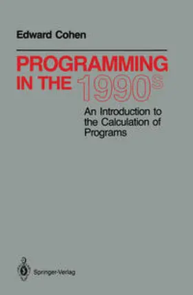 Cohen |  Programming in the 1990s | eBook | Sack Fachmedien