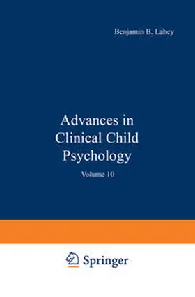 Lahey |  Advances in Clinical Child Psychology | eBook | Sack Fachmedien