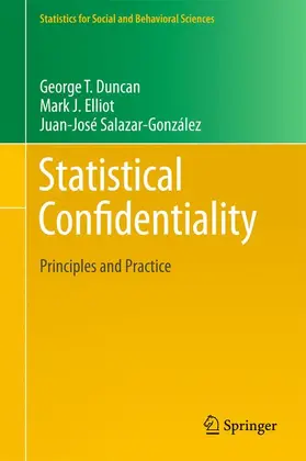 Duncan / Juan Jose Salazar / Elliot |  Statistical Confidentiality | Buch |  Sack Fachmedien