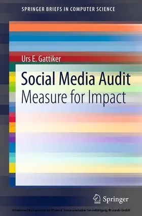 Gattiker |  Social Media Audit | eBook | Sack Fachmedien