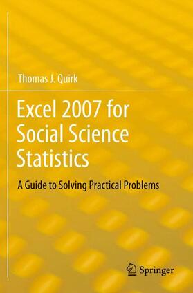 Quirk |  Excel 2007 for Social Science Statistics | Buch |  Sack Fachmedien