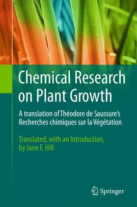 de Saussure |  Chemical Research on Plant Growth | Buch |  Sack Fachmedien