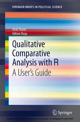 Thiem / Dusa |  Qualitative Comparative Analysis with R | eBook | Sack Fachmedien