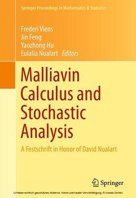 Viens / Feng / Hu |  Malliavin Calculus and Stochastic Analysis | eBook | Sack Fachmedien