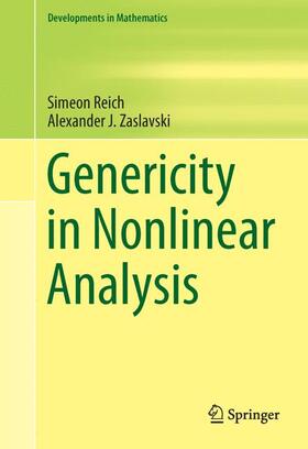 Zaslavski / Reich |  Genericity in Nonlinear Analysis | Buch |  Sack Fachmedien