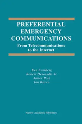 Carlberg / Desourdis / Polk |  Preferential Emergency Communications | eBook | Sack Fachmedien