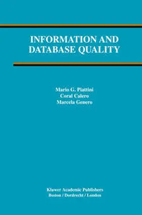 Piattini / Calero / Genero |  Information and Database Quality | eBook | Sack Fachmedien