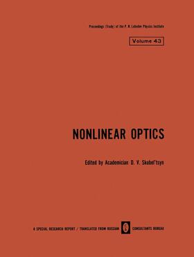 Skobel tsyn |  Nonlinear Optics | Buch |  Sack Fachmedien