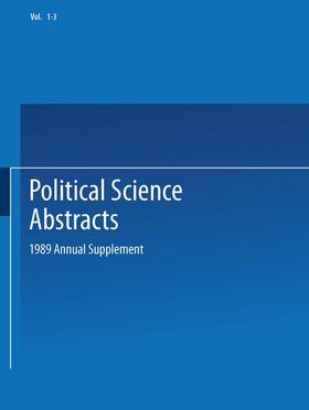  Political Science Abstracts | Buch |  Sack Fachmedien