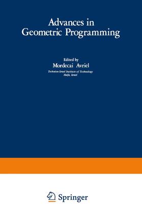 Avriel |  Advances in Geometric Programming | Buch |  Sack Fachmedien