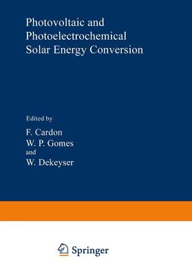 Cardon |  Photovoltaic and Photoelectrochemical Solar Energy Conversion | Buch |  Sack Fachmedien