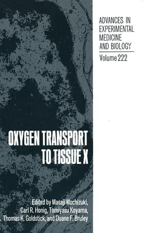 Mochizuki |  Oxygen Transport to Tissue X | Buch |  Sack Fachmedien