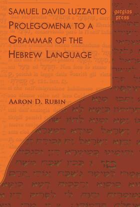  Samuel David Luzzatto: Prolegomena to a Grammar of the Hebrew Language | eBook | Sack Fachmedien