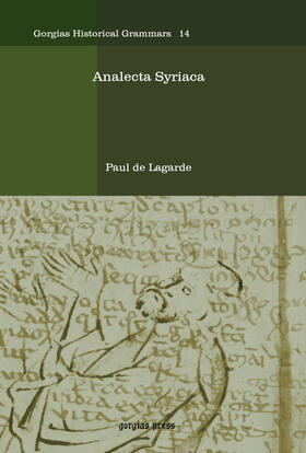 Lagarde |  Analecta Syriaca | eBook | Sack Fachmedien