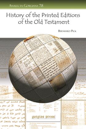 Pick |  History of the Printed Editions of the Old Testament | eBook | Sack Fachmedien