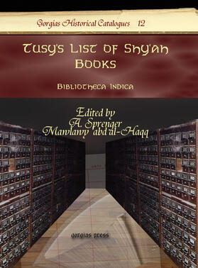 Sprenger / al-Haqq |  Tusy's List of Shy'ah Books | eBook | Sack Fachmedien