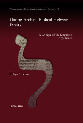Vern |  Dating Archaic Biblical Hebrew Poetry | eBook | Sack Fachmedien