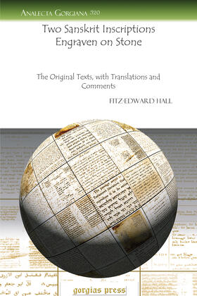 Hall |  Two Sanskrit Inscriptions Engraven on Stone | eBook | Sack Fachmedien