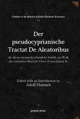 Harnack |  Der pseudocyprianische Tractat "De Aleatoribus" | eBook | Sack Fachmedien