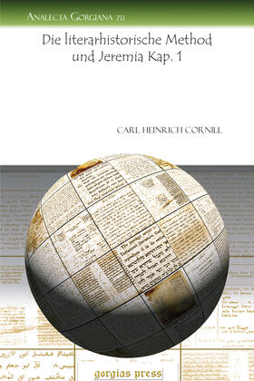 Cornill |  Die literarhistorische Method und Jeremia Kap. 1 | eBook | Sack Fachmedien