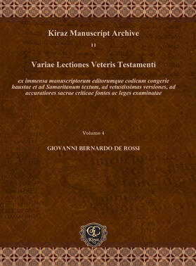 Rossi |  Variae Lectiones Veteris Testamenti | eBook | Sack Fachmedien