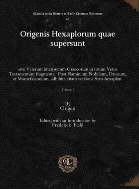 Origen / Field |  Origenis Hexaplorum quae supersunt | eBook | Sack Fachmedien