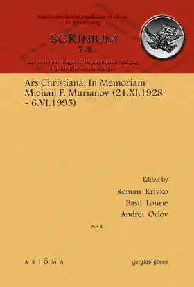 Krivko / Orlov |  Ars Christiana: In Memoriam Michail F. Murianov (21.XI.1928 – 6.VI.1995) | eBook | Sack Fachmedien