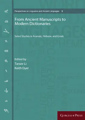 Li / Dyer |  From Ancient Manuscripts to Modern Dictionaries | eBook | Sack Fachmedien