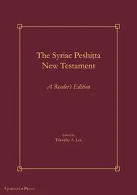 Lee |  The Syriac Peshitta New Testament | eBook | Sack Fachmedien