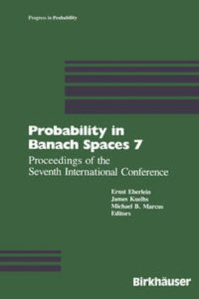 Eberlein / Külbs / Marcus |  Probability in Banach Spaces 7 | eBook | Sack Fachmedien