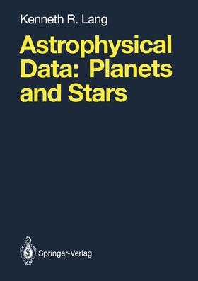 Lang |  Astrophysical Data | Buch |  Sack Fachmedien