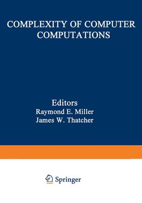 Miller |  Complexity of Computer Computations | Buch |  Sack Fachmedien