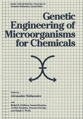 Hollaender |  Genetic Engineering of Microorganisms for Chemicals | Buch |  Sack Fachmedien