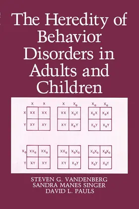 Pauls / Vandenberg / Singer |  The Heredity of Behavior Disorders in Adults and Children | Buch |  Sack Fachmedien