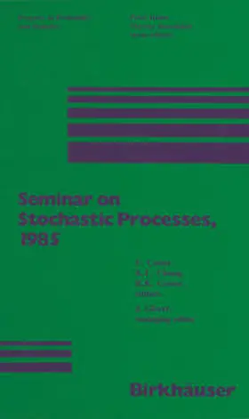 CINLAR / CHUNG / GETOOR |  Seminar on Stochastic Processes, 1985 | eBook | Sack Fachmedien