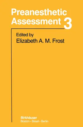 Frost |  Preanesthetic Assessment 3 | Buch |  Sack Fachmedien