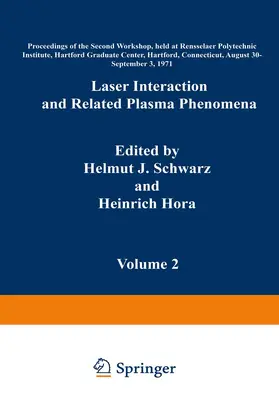 Hora |  Laser Interaction and Related Plasma Phenomena | Buch |  Sack Fachmedien