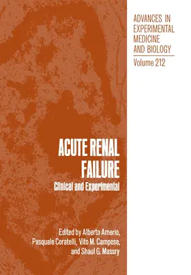 Amerio |  Acute Renal Failure | Buch |  Sack Fachmedien