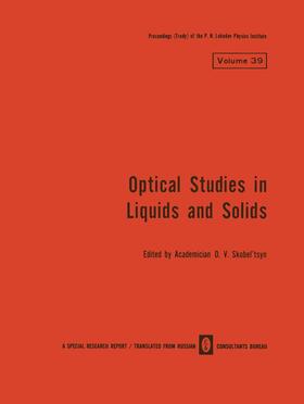 Skobel tsyn |  Optical Studies in Liquids and Solids | Buch |  Sack Fachmedien