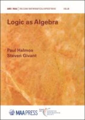 Halmos |  Logica as Algebra | Buch |  Sack Fachmedien