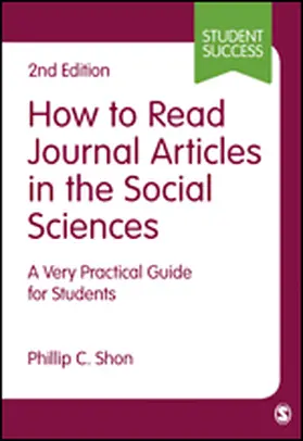 Shon |  How to Read Journal Articles in the Social Sciences | Buch |  Sack Fachmedien