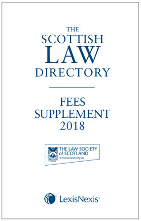  The Scottish Law Directory: The White Book Fees Supplement 2018 | Buch |  Sack Fachmedien